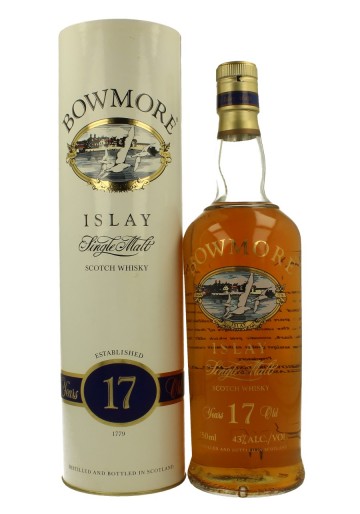 BOWMORE 17 YO BOTTLED IN THE  90'S EARLY 2000 70 CL 43% OB Bottle propriety of private collector for sale
