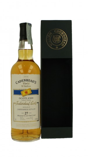CAMERONBRIDGE 27 Years old bottle 2016 70cl 59.2% Cadenhead's - World Whiskies