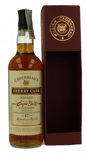 CRAIGELLACCHIE 17 Years Old 1994 2011 70cl 53.9% Cadenhead's - SHERRY CASK