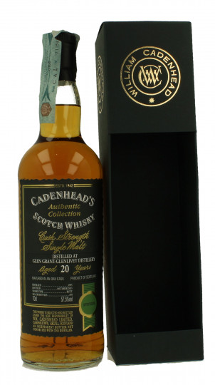 GLEN GRANT 20 years old 1995 2015 70cl 57.5% Cadenhead's - Authentic Collection