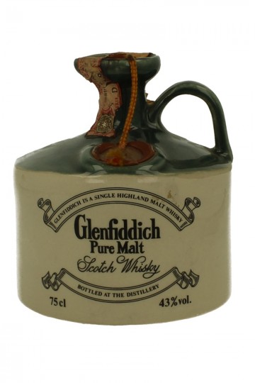 GLENFIDDICH Bot in The 80's 75cl 43% OB  -ceramic decanter Pure malt