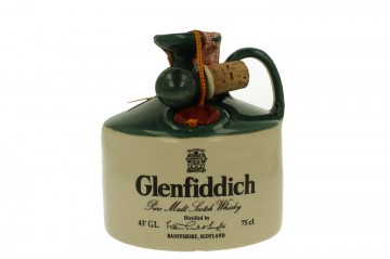 GLENFIDDICH pure malt Bot. late 70's 75cl 43% OB - Ceramic Decanter