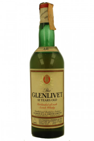 GLENLIVET 12 Years Old 12 75cl 43% UNBLENDED- Giovinetti Import