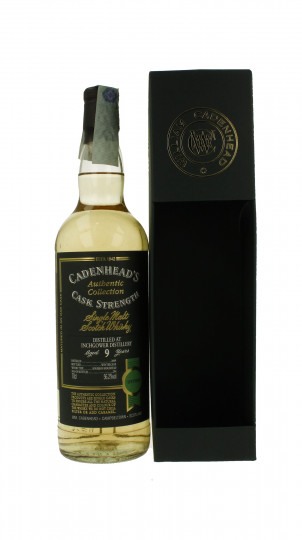 INCHGOWER 9 years old 2009 2018 70cl 56.2% Cadenhead's - Authentic Collection