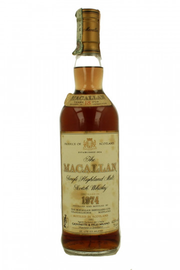 MACALLAN 18 years old 1974 1992 70cl 43% OB Giovinetti Import