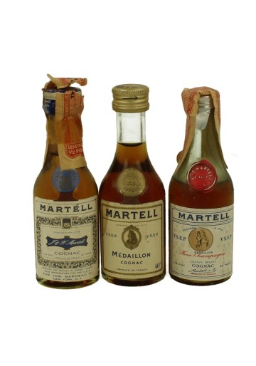 Martell Cognac  Miniature 3x 3cl or 5cl 40%