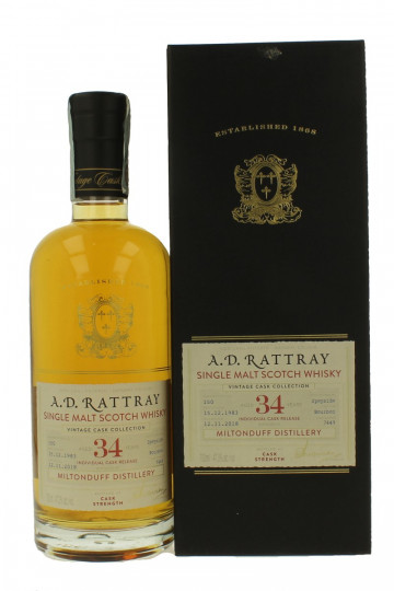 MILTON DUFF 34 Year Old 1983 2018 70cl 47.8 % A.D Rattray - Cask 7449