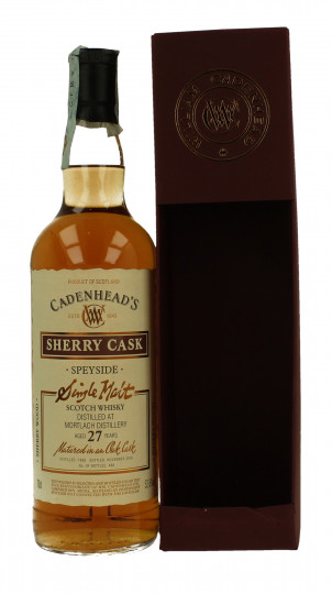 MORTLACH 27 Years old 1988 2016 70cl 52.6% Cadenhead's - SHERRY CASK