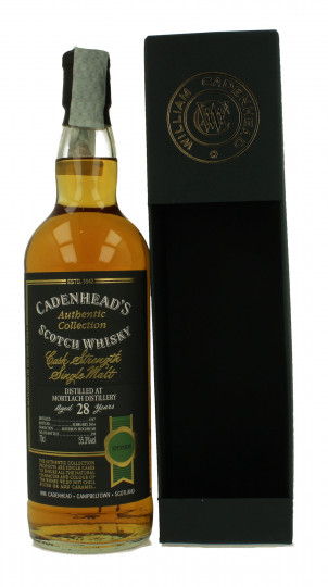 MORTLACH 28 years old 1987 2016 70cl 55.3% Cadenhead's - Authentic Collection