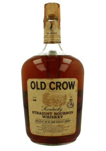 OLD CROW Straigth Bourbon Whiskey Bot. 70/80's 194cl 43%