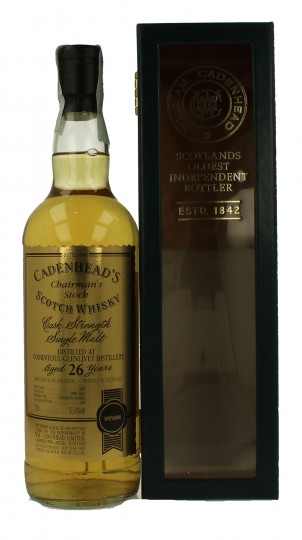 TOMINTOUL 26 years old 1985 2012 70cl 55.6% Cadenhead's - Chairman's Stock