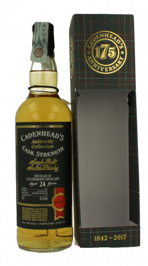 TULLIBARDINE 24 years old 1993 2017 70cl 45.5 % Cadenhead's - Authentic Collection-175th anniversary