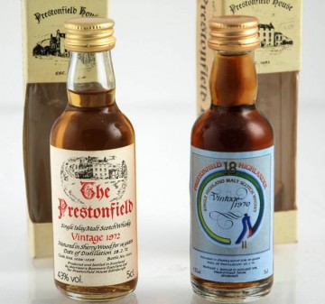 2 MINIATURES PRESTONFIELD HOUSE VERY RARE  5 CL
