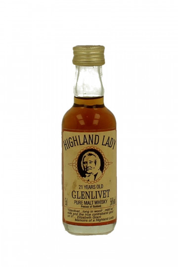 4 miniature 4x5cl Glen Elgin 1968-Glenlivet 21yo-Ledaig 1974-Aberlour 1976