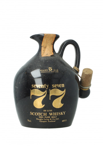 77   Blended  Scotch  Whisky 5 year old - Bot.70's-80's 75cl 40% Ceramic decanter