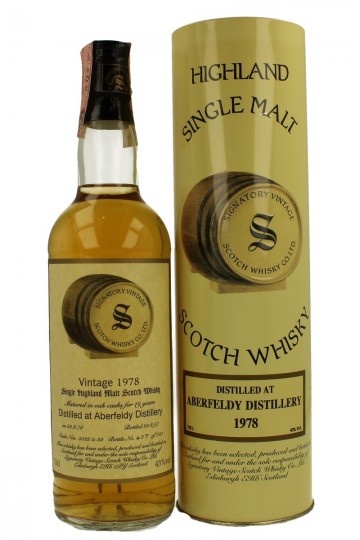 ABERFELDY 19yo 1978 1997 70cl 43% Signatory  - cask 5032-33