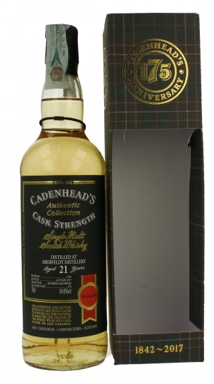 ABERFELDY 21 years old 1996 2017 70cl 54.6% Cadenhead's - Authentic Collection