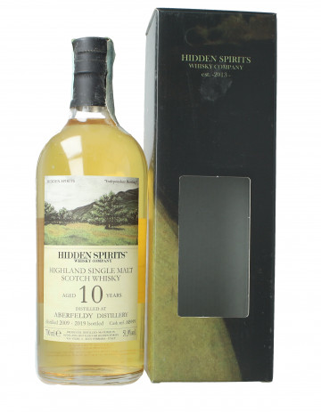 Aberfeldy highland  Scotch Whisky 10 year old 2009 2019 70cl 51.9% Hidden Spirits -