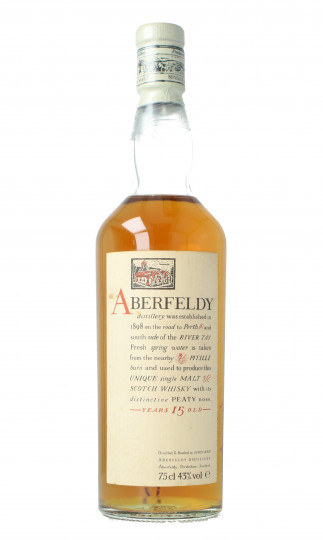 Aberfeldy Speyside Scotch Whisky 15 Year Old 75cl 43% Ob-Flora & fauna Old version 75cl