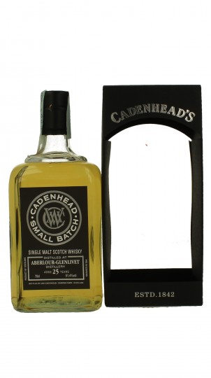 ABERLOUR 25 Years old 1990 2016 70cl 51.4% Cadenhead's - Small Batch