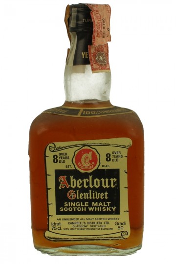 ABERLOUR-Glenlivet 8yo Bot. 70/80's 75cl 50% OB