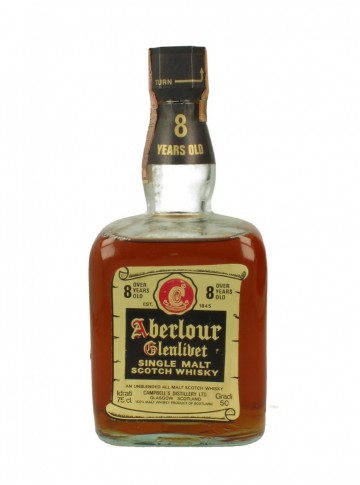 ABERLOUR-GLENLIVET 8yo Bot.70's 75cl 50% OB Plastic  Stopper