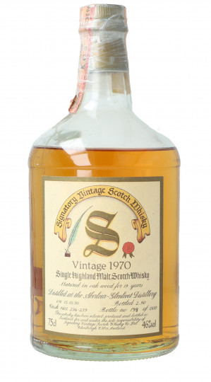 Aberlour Speyside Scotch Whisky 19 Year old 1970 1990 75cl 46% Signatory  - cask 236-239
