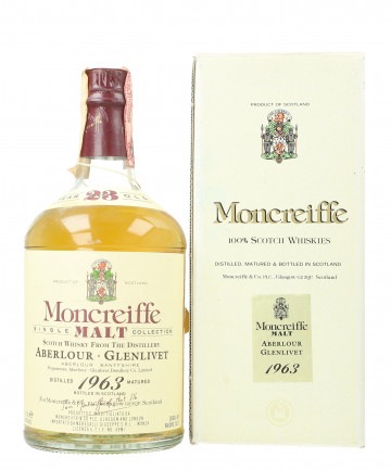 Aberlour Speyside  Single Malt Scotch Whisky 23 Year old 1963 75cl 46% MONCREIFFE