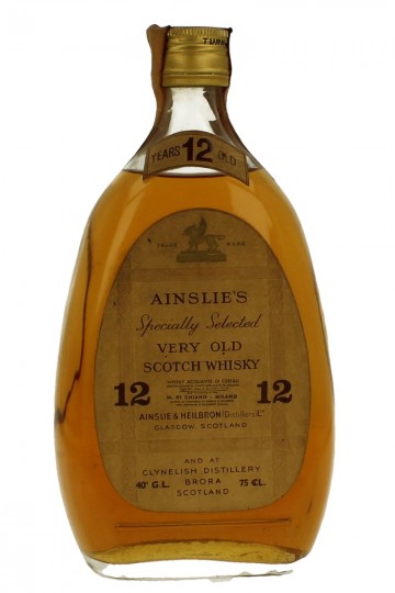 AINSLIE'S BRORA   Scotch  Whisky 12 years old - Bot.70's 75cl 40%