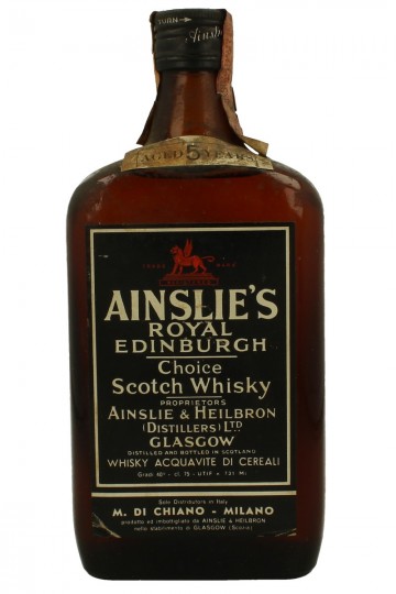 AINSLIE'S Royal Edimburgh (BRORA) 5 years old Bot.70's 75cl 40% Ainslie & Heilbron Distillers - Blended