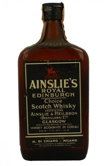 AINSLIE'S Royal Edimburgh (BRORA) Bot.70's 75cl 40% Ainslie & Heilbron Distillers - Blended