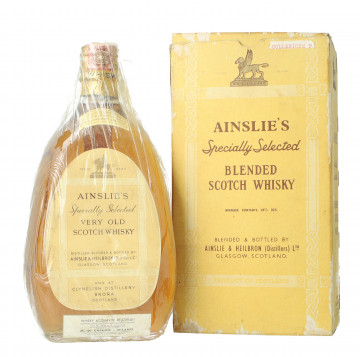 Ainslie's  Very old Scotch Whisky (Brora) Bottled 1950-1960  circa 75cl 43% OB- Di Chiano Import Very rare bottle - SPRING CAP