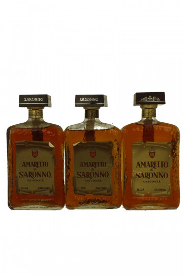 Amaretto Di Saronno Lot of 4 rare bottle plus 2 amaretto Bot. 70's/80's/90's 75cl