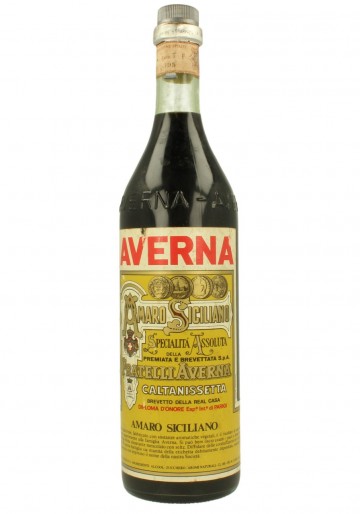 AMARO AVERNA  100CL 34% BOTTLED IN THE 70'S -80'S 