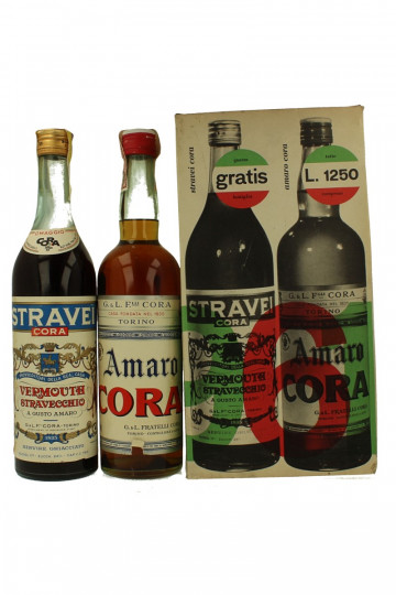 Amaro Cora & stravecchio Vermouth Bot. 50/60's 2x75cl
