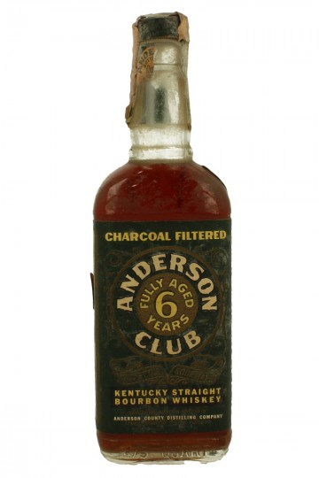 Anderson   Kentucky Straight Bourbon Whiskey 6 years old bot 60/70's 75cl 86 US-Proof