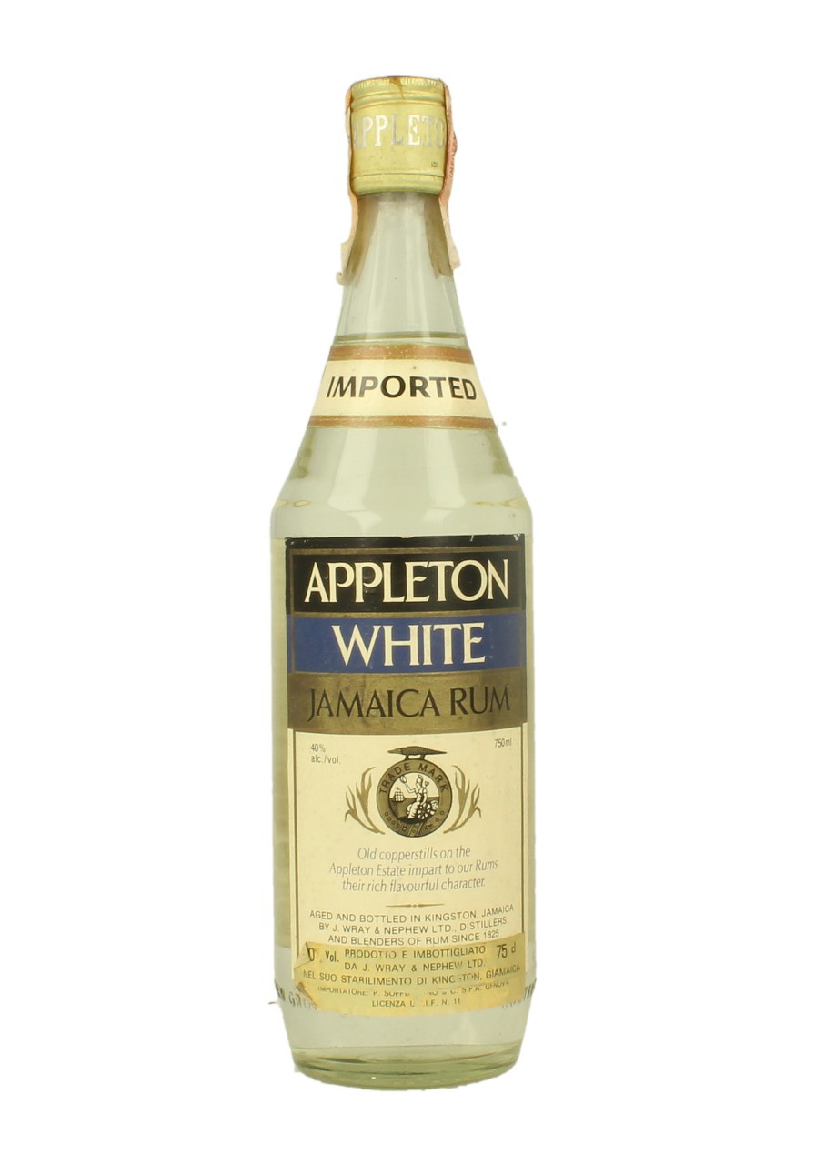APPLETON White 75cl 40 OB Jamaican Rum Products Whisky Antique