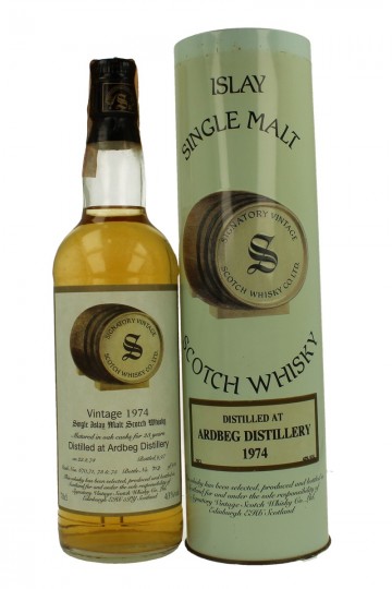 ARDBEG 23yo 1974 1997 70cl 43% Signatory  - cask 670-71-73-75