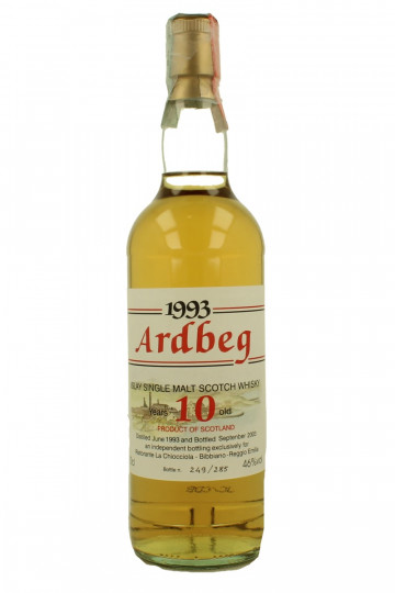 ARDBEG  Islay Scotch Whisky 10 Year Old 1993 2003 70cl 46% High Spirits  -La Chiocciola