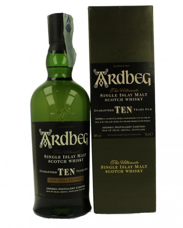 ARDBEG Islay Scotch Whisky 10 year old 70cl 46% OB Bottle code 2007