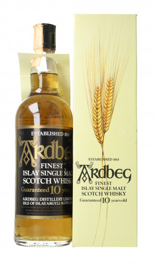 ARDBEG Islay Scotch Whisky 10 year old - Bot. in The 80's 75cl 40%