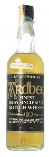 ARDBEG Islay Scotch Whisky 10 year old Bot. late 70's 75cl 40% OB