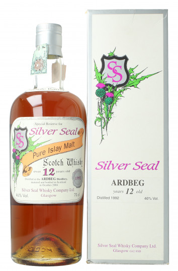Ardbeg Islay  Scotch Whisky 12 year old 1992 70cl 46% Silver Seal  -