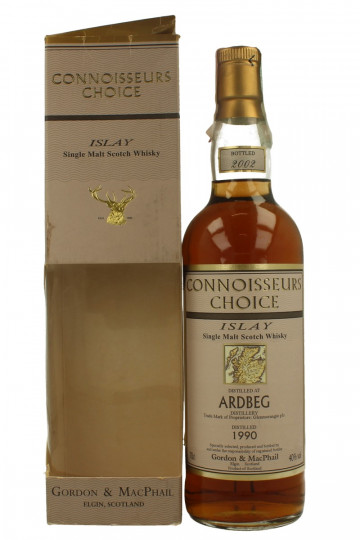 ARDBEG   Islay Scotch Whisky 1990 2002 40% Gordon MacPhail - Connoiseur Choice