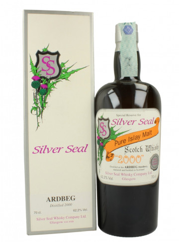 ARDBEG Islay Scotch Whisky 2000 70cl 62.2% Silver Seal  -