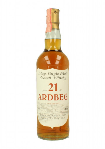 ARDBEG Islay Scotch Whisky 21 year Old 1974 1995 70cl 40% Sestante