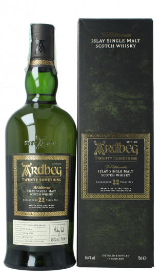 ARDBEG Islay Scotch Whisky 22 year old 70cl 46.4% OB- twenty something