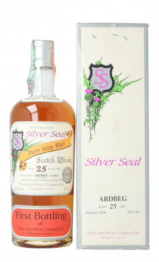ARDBEG  Islay Scotch Whisky 25 year old 1976 70cl 50% Silver Seal