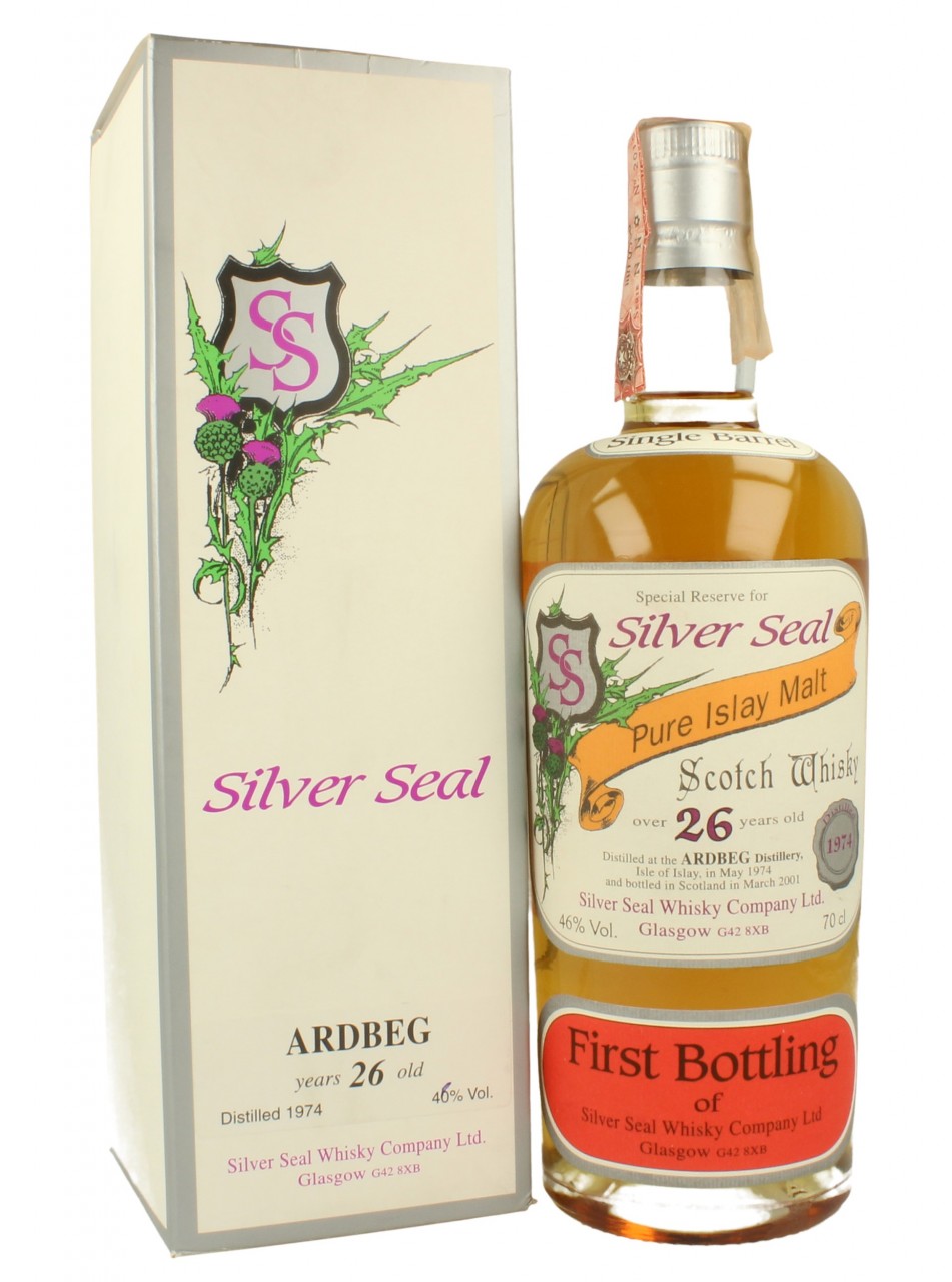 ARDBEG Islay Scotch Whisky 26 Year Old 1974 2001 70cl 46% SILVER
