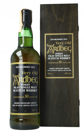 ARDBEG Islay Scotch Whisky 30 Year Old 70cl 40% ob-Wood Box